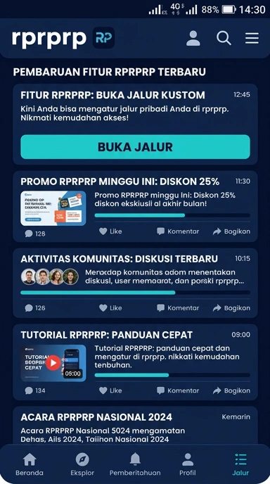 Tampilan link alternatif rprprp