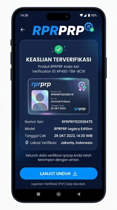 Tampilan kanal resmi rprprp